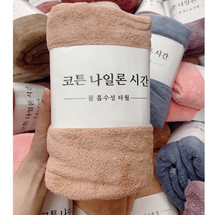 Khăn tắm xuất Hàn - loại siêu dày size to 140x70cm