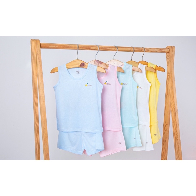 Bộ ba lỗ Astar vải sợi tre siêu mềm mát cho bé