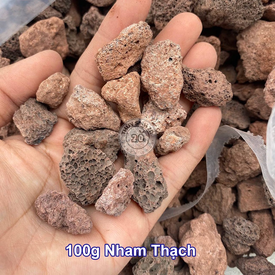 100g đá nham thạch đỏ trải nền vật liệu lọc hồ thủy sinh