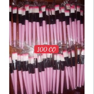 Combo 100 cọ quét mặt nạ cán hồng (loại tốt)