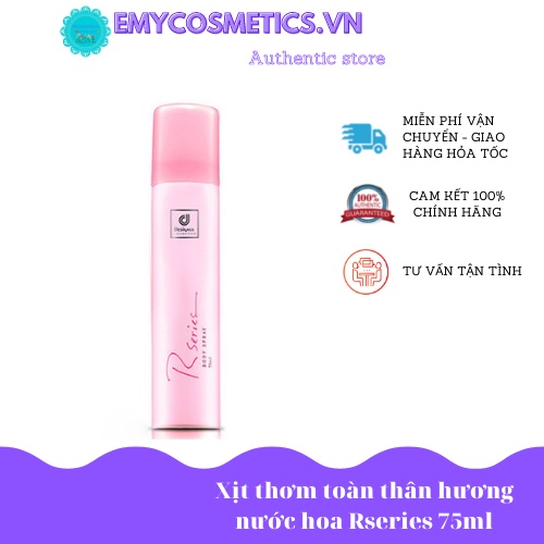 Xịt thơm body hương nước hoa Rseries Malaysia chai 75ml [chính hãng]