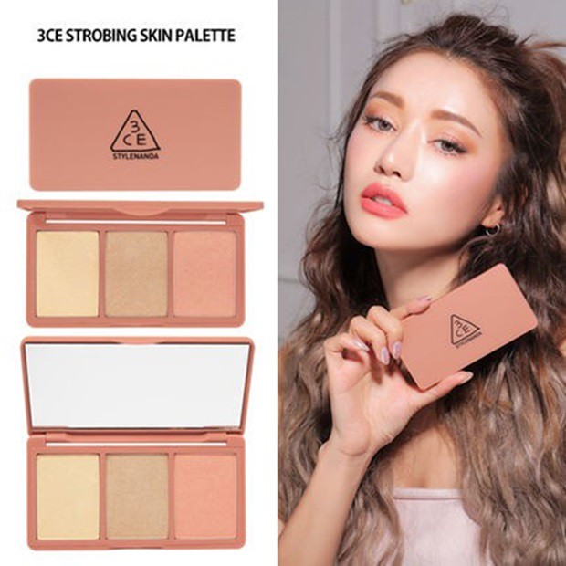 Phấn Highlight Bắt Sáng 3 C E Strobing Skin Palette