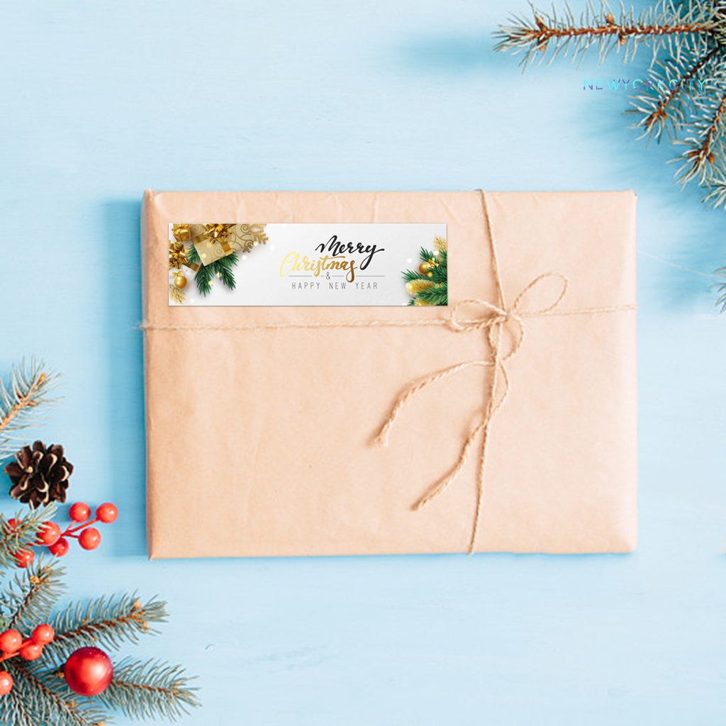 Set 120 Nhãn Dán Tự Dính Nhiều Họa Tiết Màu Sắc Tươi Sáng Trang Trí Giáng Sinh