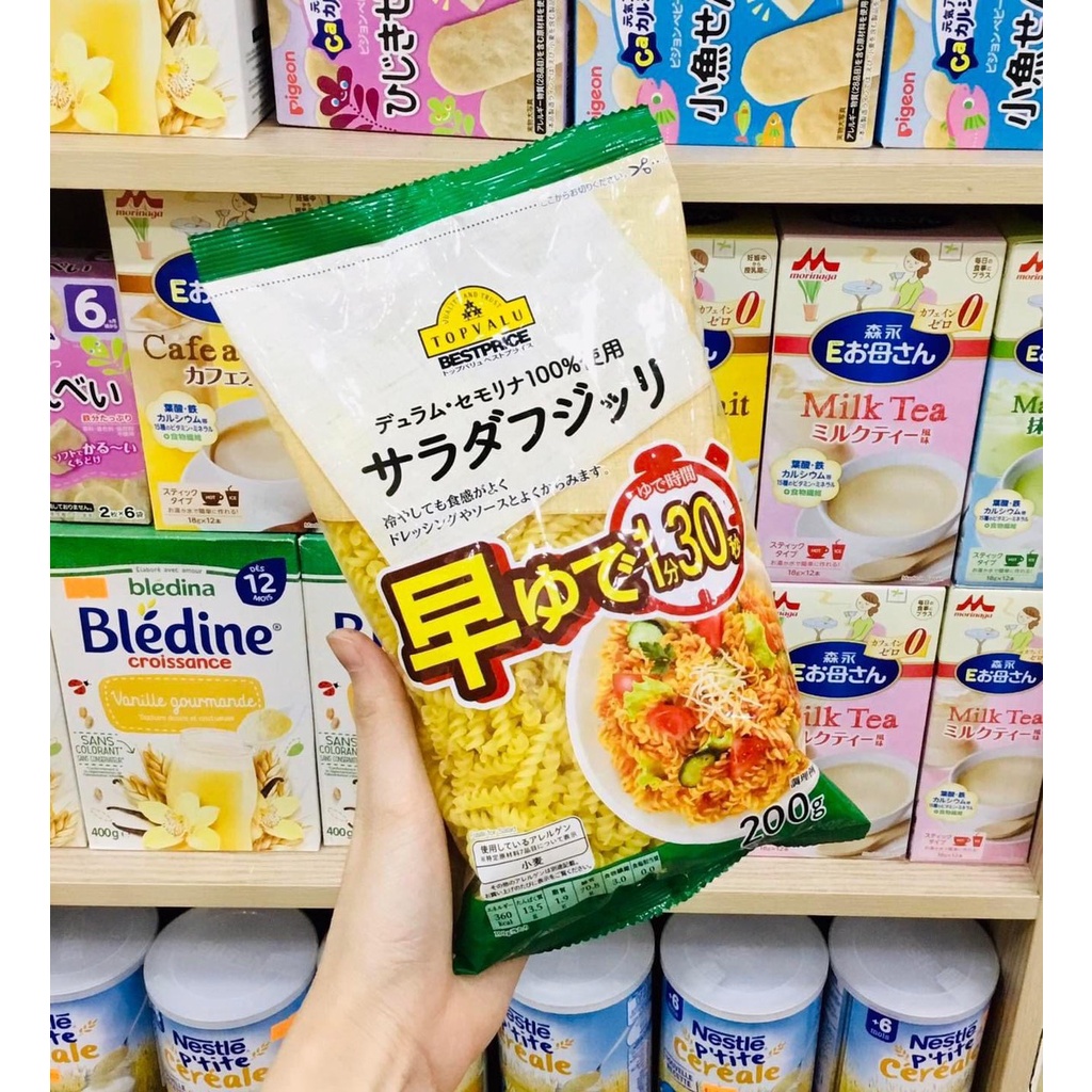 Nui hữu cơ cho bé -Topvalu Nhật Bản gói 200gr cho bé giàu protein