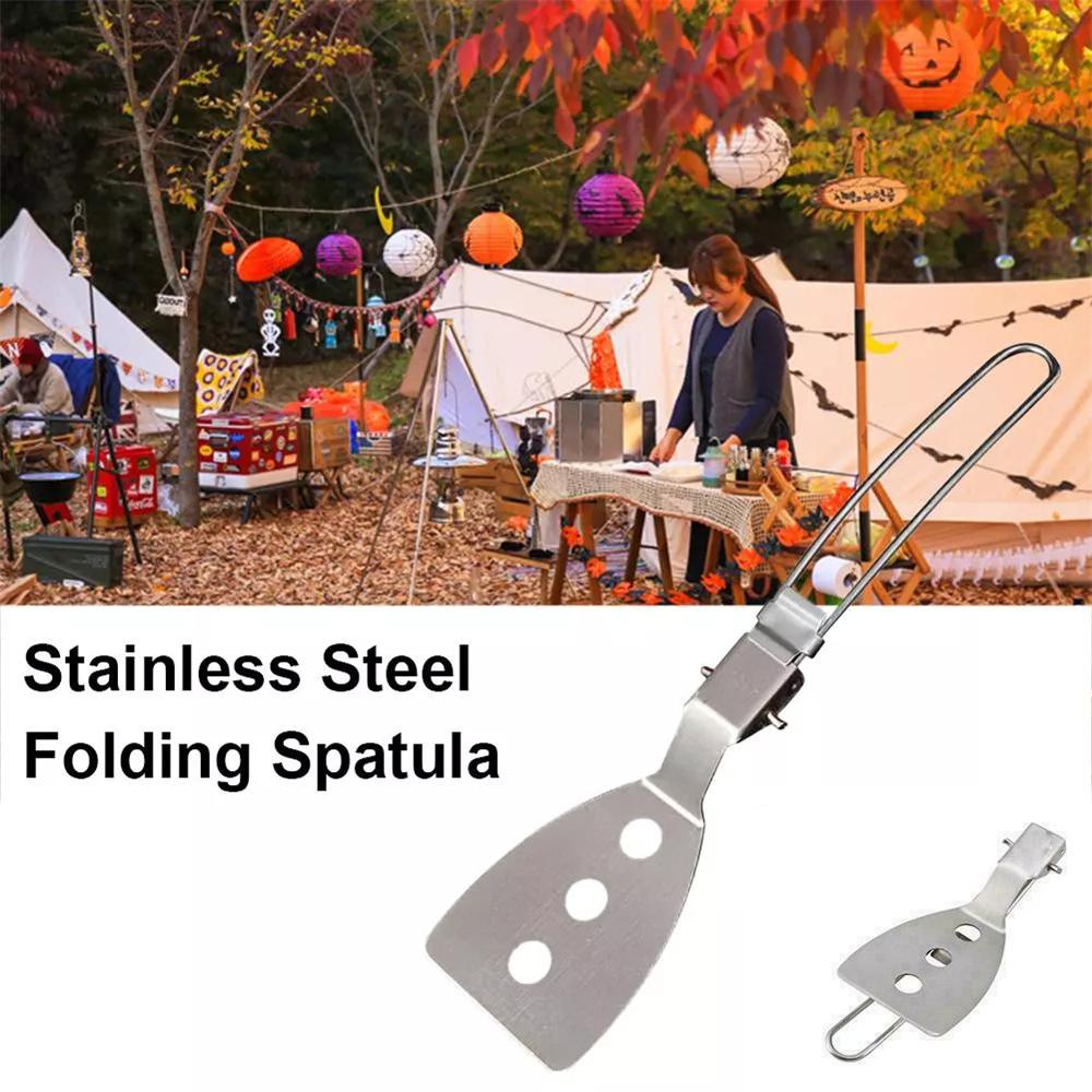 Muỗng Gấp VANES1 Bằng Thép Không Gỉ Tiện Dụng Khi Đi Câu Cá / Cắm Trại