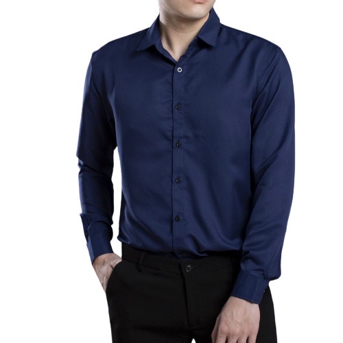 Sơ Mi Màu Nam Dài Tay trơn,Áo Sơ Mi Dài Tay,Áo Sơ Mi Hàn Quốc chất lụa mềm mịn dáng body, slimfit cực chuẩn