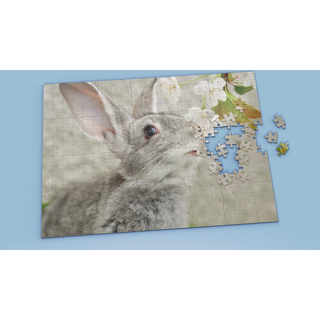 Tranh ghép hình Animal - Tranh ghép hình RABBIT - Mẫu 4 - Nhận in hình tranh ghép theo yêu cầu