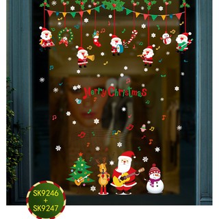 Tranh decal merry christmas