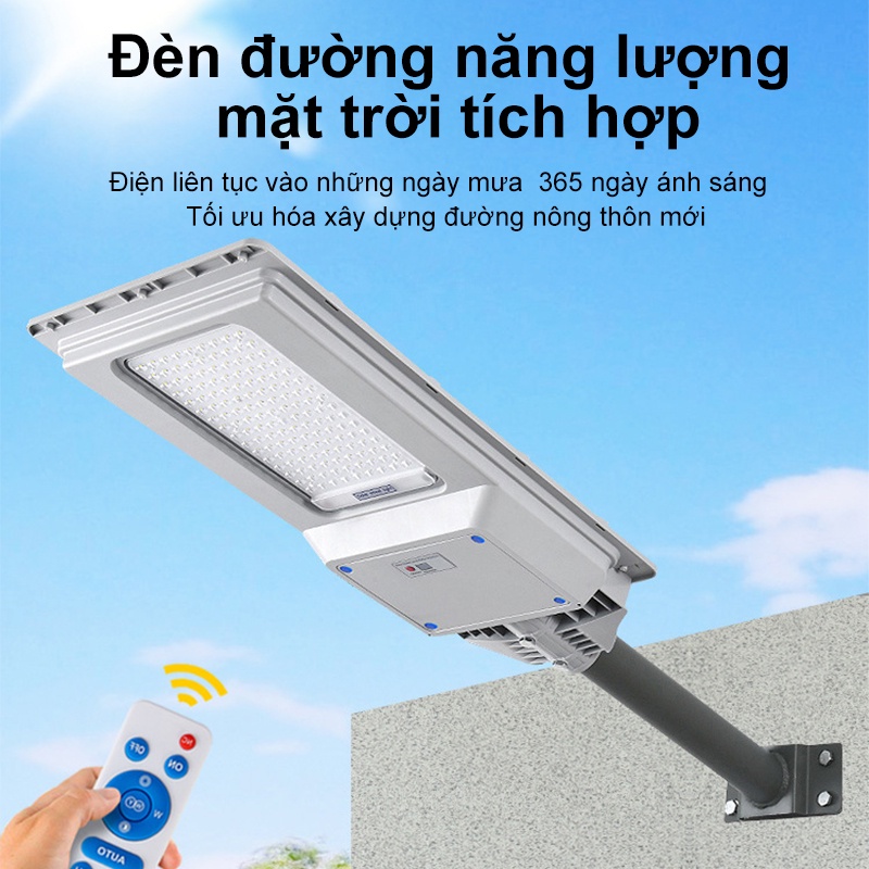 Đèn Năng Lượng Mặt Trời 3000W, Đèn Đường,Sân Vườn,Tấm pin siêu to hấp thụ nắng tối đa,IP67 Chống Nước