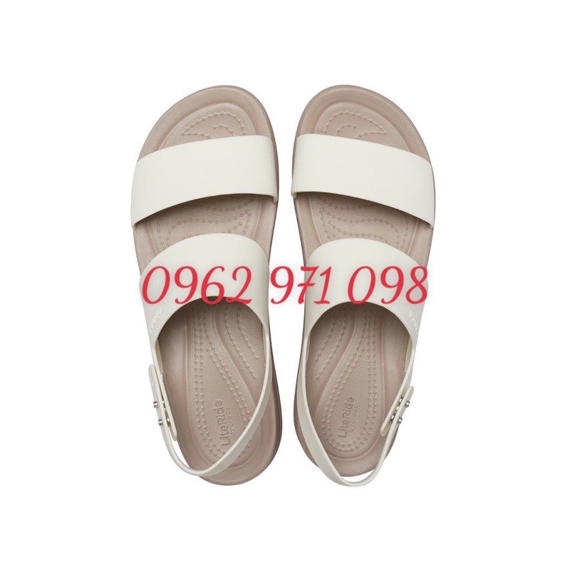 SANDAL ĐẾ XUỒNG BROOKLYN CHO NỮ MÀU TRẮNG