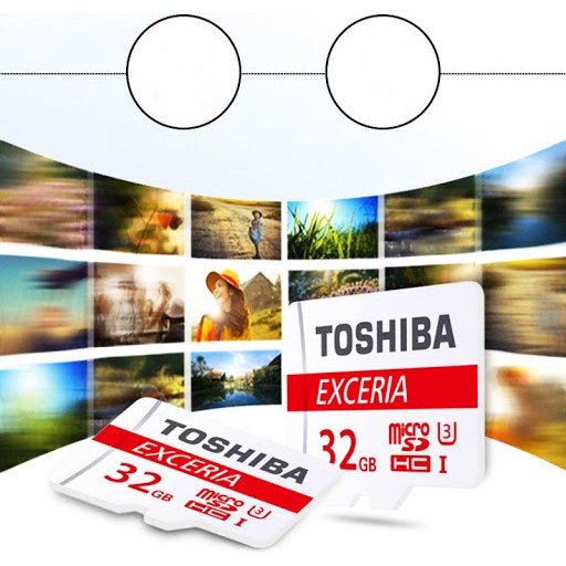 Thẻ nhớ MicroSDXC Toshiba Exceria M302 32GB U3 4K 90MB/s - kèm Adapter (Đỏ)