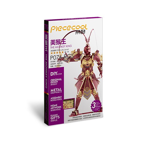 Mô Hình Lắp Ráp 3D Kim Loại Tôn Ngộ Không Monkey King-P076-RGS Piececool