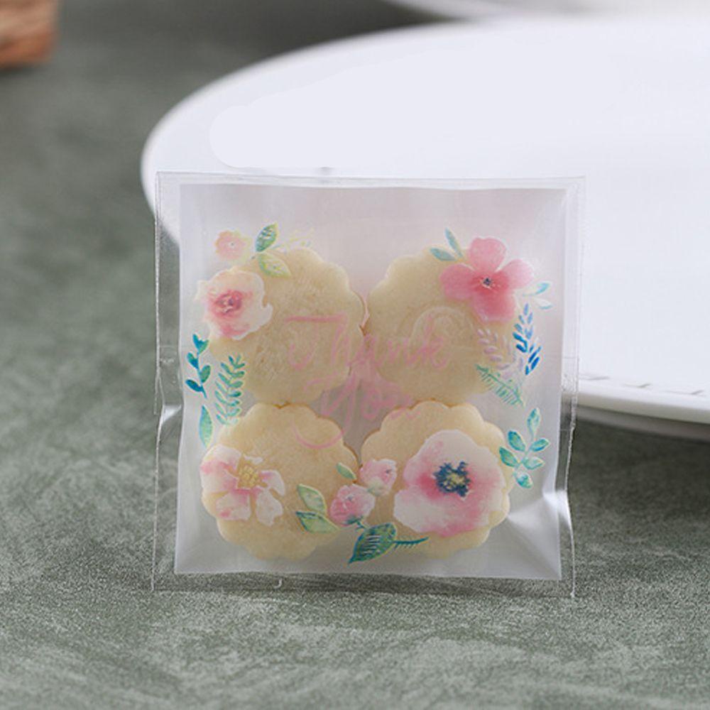 LEISURE Set 100 Túi Đựng Bánh Kẹo In Chữ Thank you