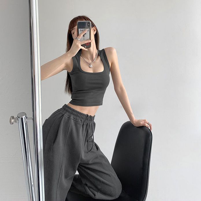 Áo Ba Lỗ Thể Thao Màu Sắc Đơn Giản Thời Trang Cho Nữ  tao bao