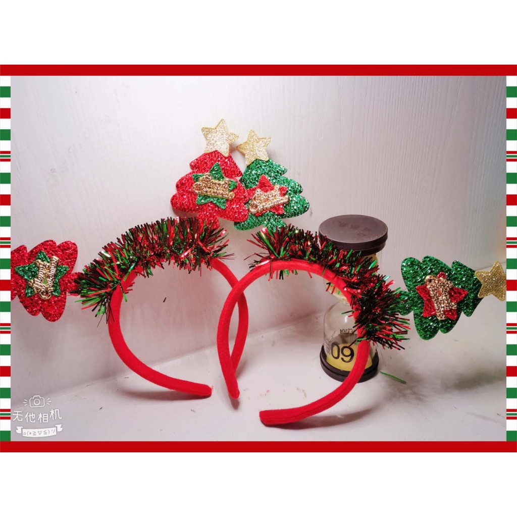 CÀI TÓC NOEL SỪNG TUẦN LỘC MẪU KIM TUYẾN