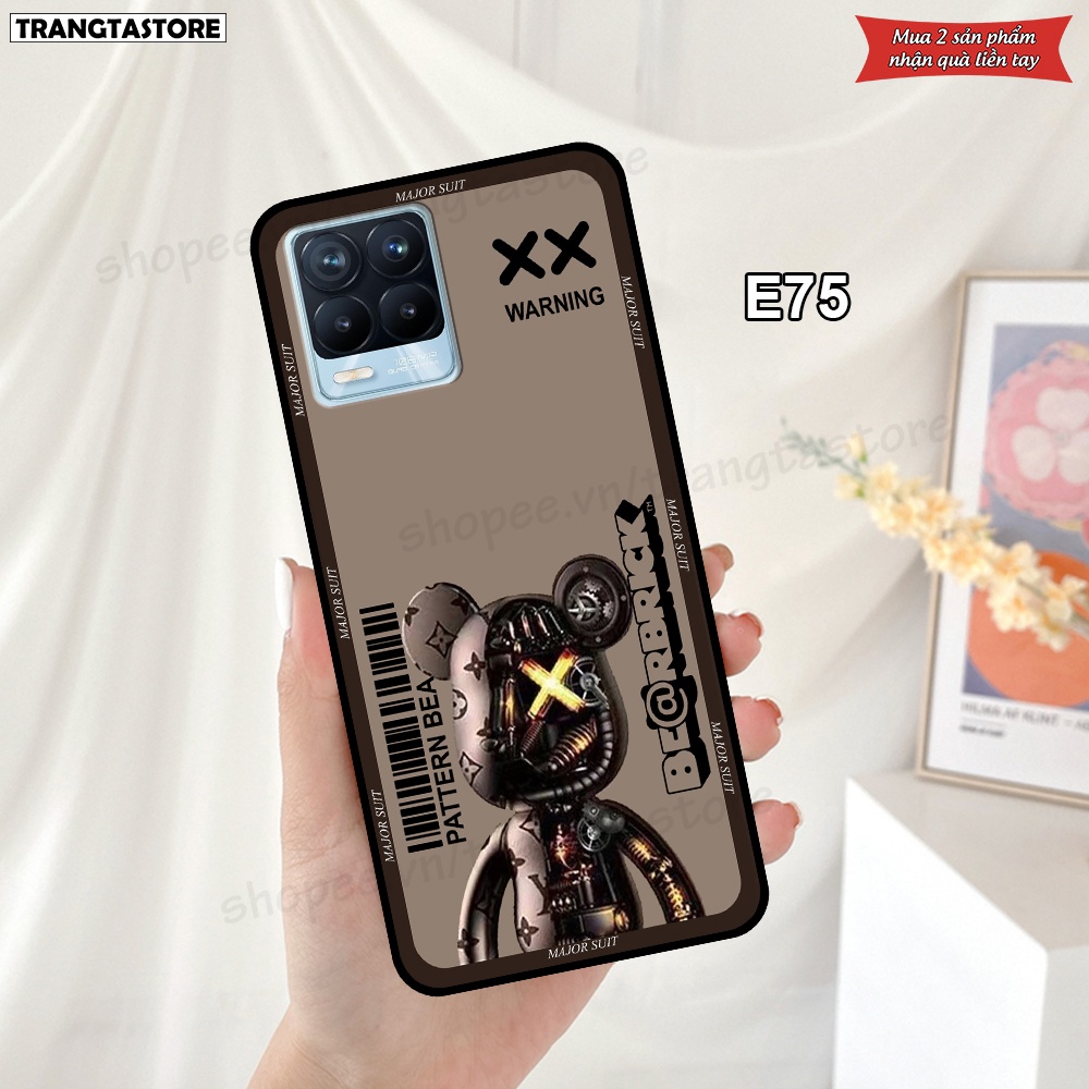 Ốp Realme 8 / 8 Pro in hình gấu Bearbrick,Metal Style,Doremon siêu dễ thương chất lượng