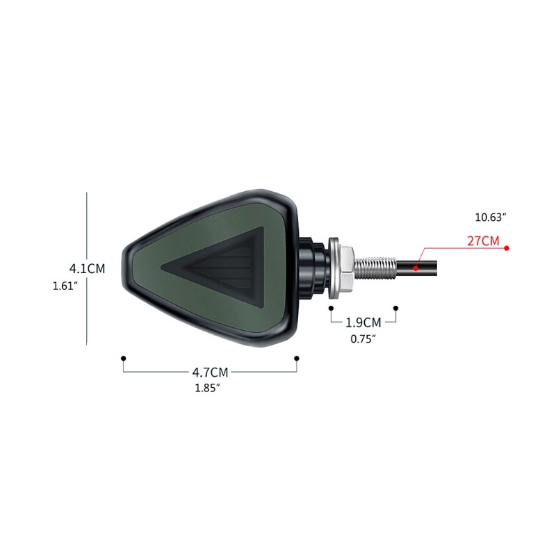 Đèn Xi Nhan 12V Màu Hổ Phách Chống Bụi Cho Xe Máy