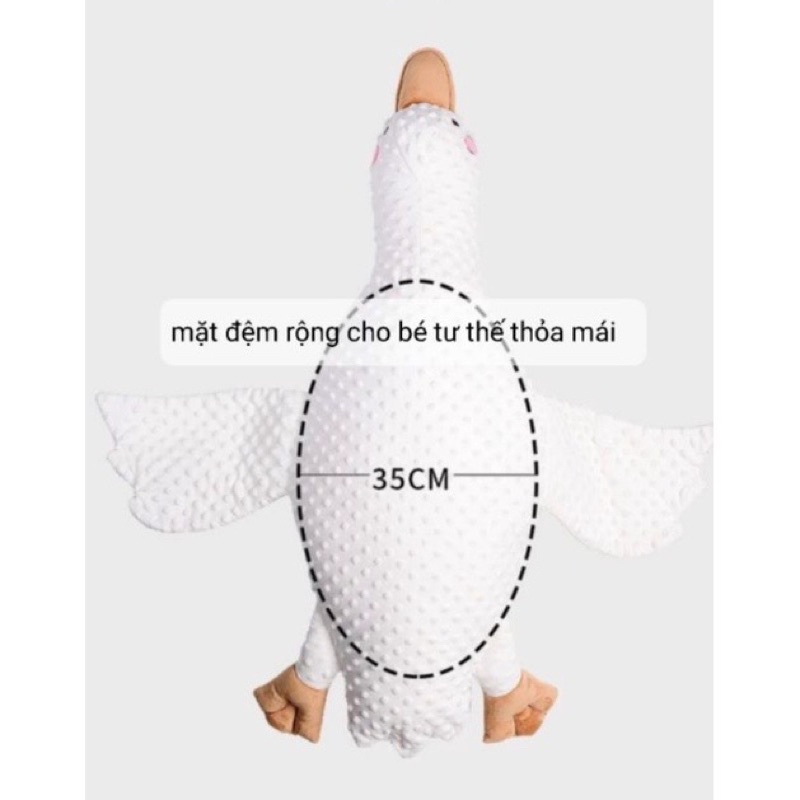 Gối Vịt Trắng Hỗ Trợ Bé Nằm Sấp Chống Tình Trạng Đầy Hơi Cho Bé Baby