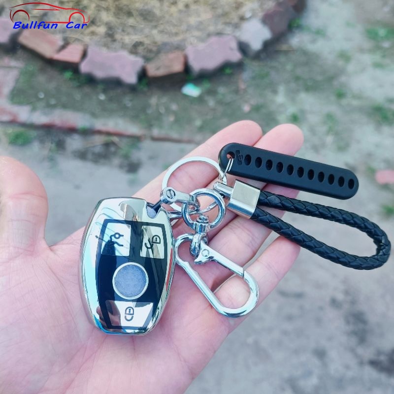 Mercedes Benz Vỏ Bọc Chìa Khoá Mercedes Mẫu Mới 2021 Bao Da Chìa Khoá Da Bò Thật