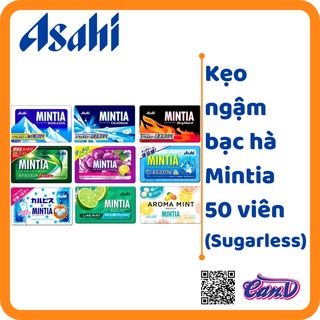Kẹo ngậm bạc hà 𝐌𝐢𝐧𝐭𝐢𝐚 50 viên (Sugarless)