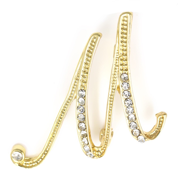 Trâm Cài Áo Hình Chữ Cái Tiếng Anh Cao Cấp Thời Trang Đa Dạng