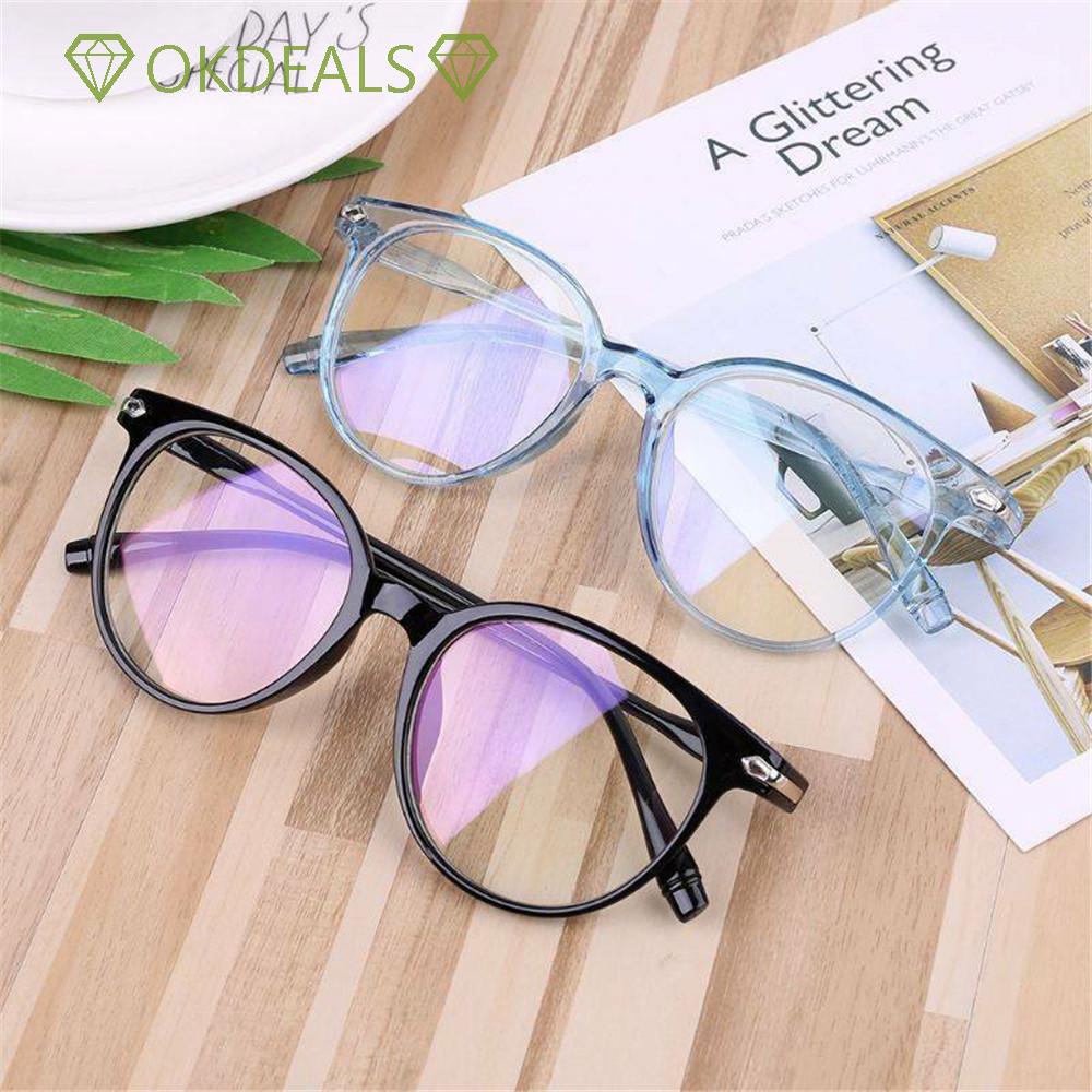 💎OKDEALS💎 Vision Care Ultralight PC Frame&Resin Lens Flexible Portable Transparent Glasses Frame Computer Glasses