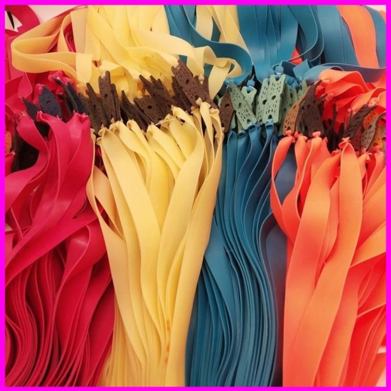 Dây ná cao su 2 lớp 1.0mm 1,2mm màu xanh vàng , đỏ cam