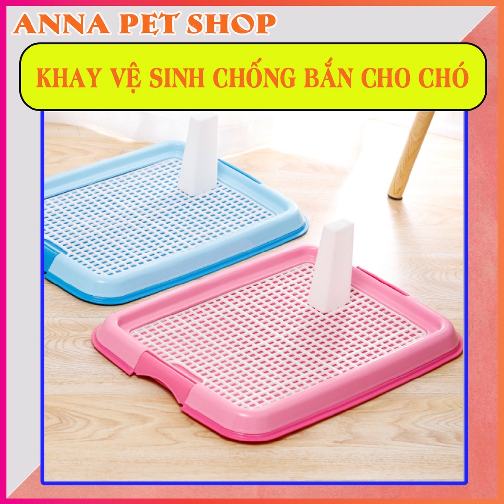 Khay Vệ Sinh Khay Đi Vệ Sinh Đúng Chỗ Có Cọc Và Tường Chắn Cho Chó Mèo Size Nhỏ Hàng Cao Cấp