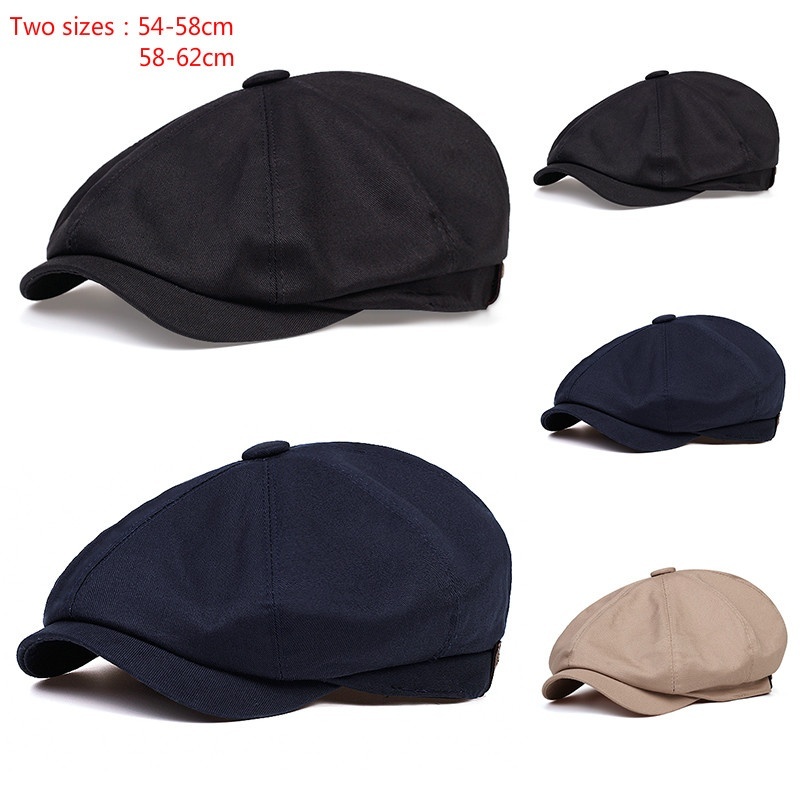 Mũ nồi vải Cotton chống nắng phong cách cổ điển thời trang cho nam