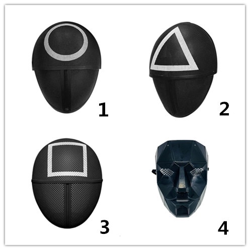 [Hàng mới về] Mặt nạ hóa trang Squid Game phong cách Hàn Quốc cho nam và nữ