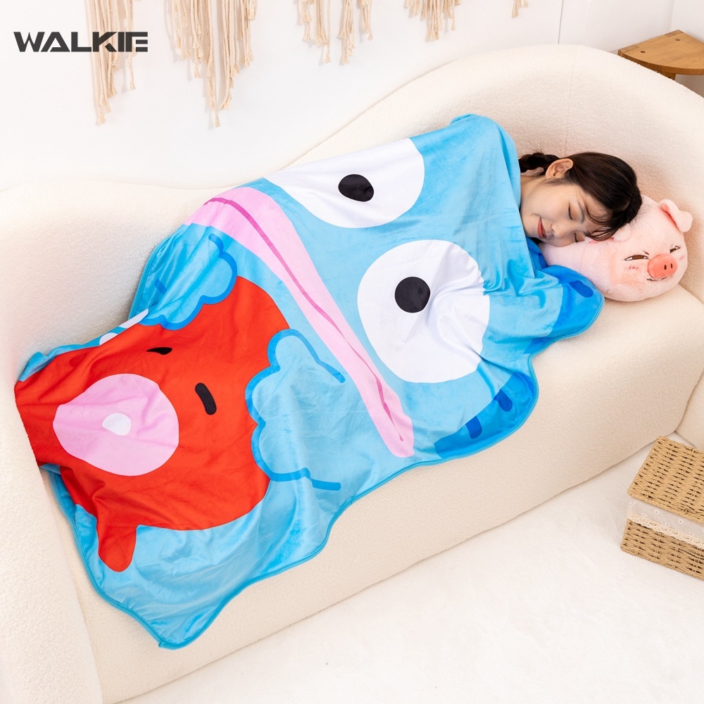 SANRIO Chăn Bông Hình Búp Bê Hoạt Hình Dễ Thương Cho Bé Gái