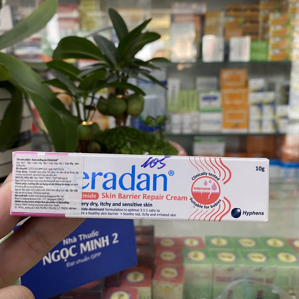✅ [Chính Hãng] Kem dưỡng ẩm Kem làm dưỡng ẩm, mềm da Ceradan 10g