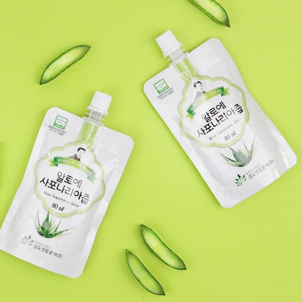 (1Gói x 80ml) Nước nha đam SAPONARIA Hàn Quốc hữu cơ 100% - ORGANIC KDY ALOE - nước uống giảm cân - nước uống đẹp da