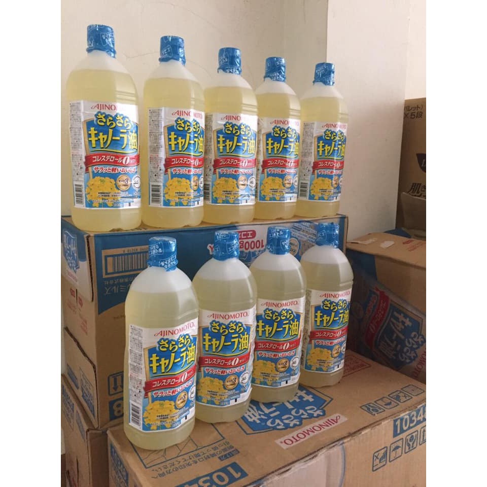 (Date 3/2022) Dầu ăn hoa cải Ajinomoto chai 1L | BigBuy360 - bigbuy360.vn