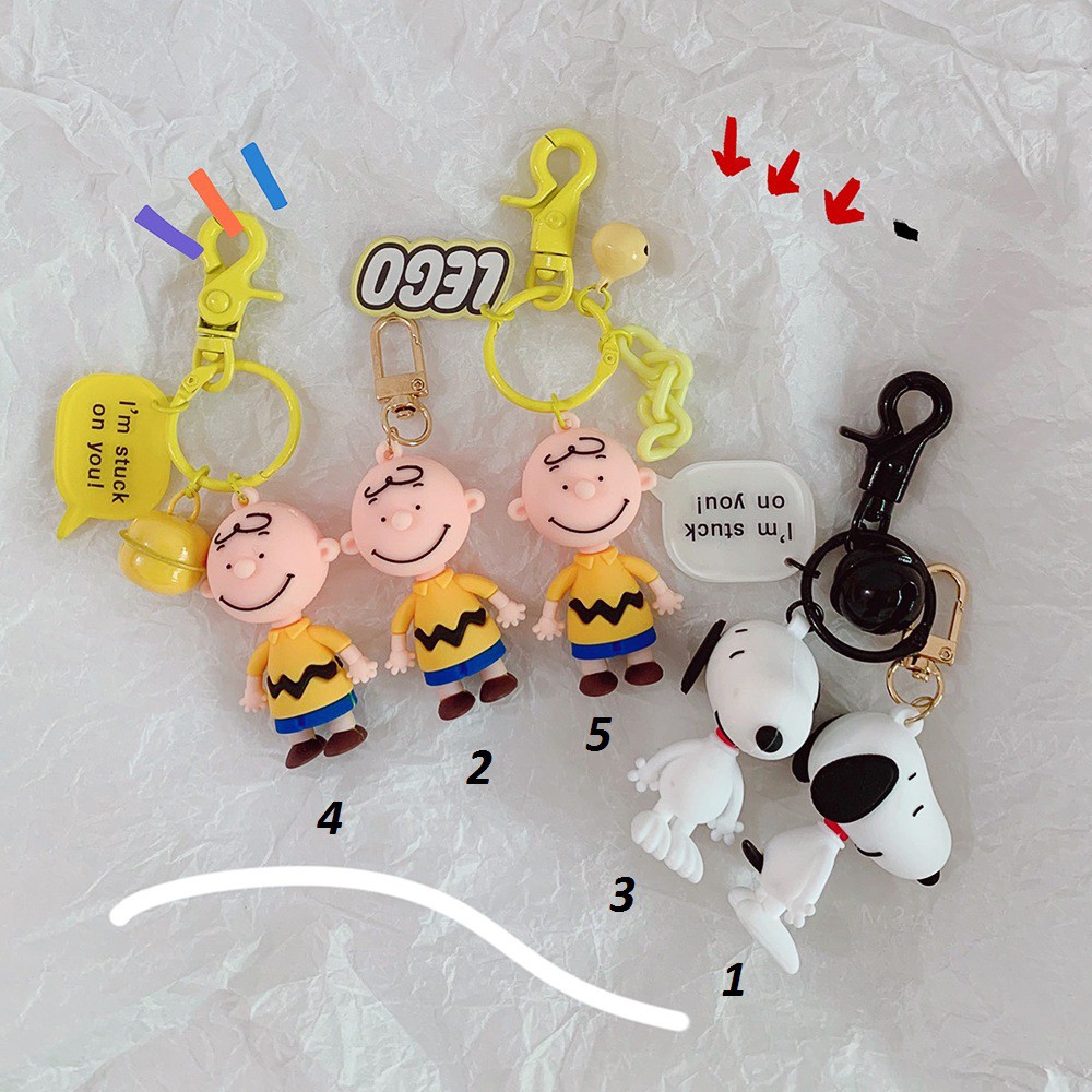 Móc khóa Snoopy dễ thương Ulzzang