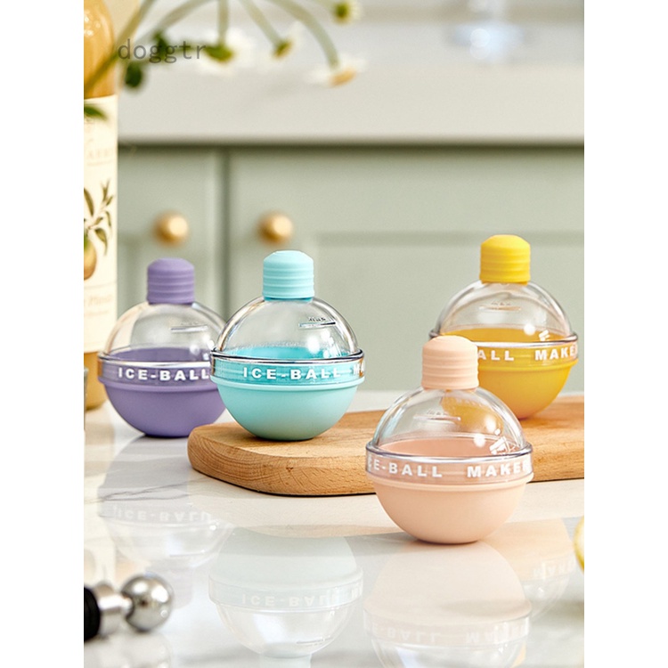 Bộ 1/4 Khuôn Silicone Làm Đá Viên Uống Rượu Whiskey Hình Cầu Tiện Dụng