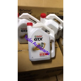 Dầu nhớt castrol 15w-40 4lít tương thích cho động cơ xăng và diesel