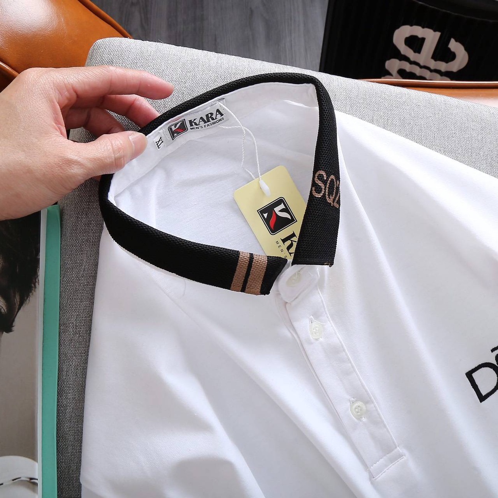 Áo Polo, áo thun nam cao cấp cổ bẻ phối UP SIZE XXL 74kg form ôm dáng chuẩn đẹp chất thun lạnh cotton thoáng mát | BigBuy360 - bigbuy360.vn