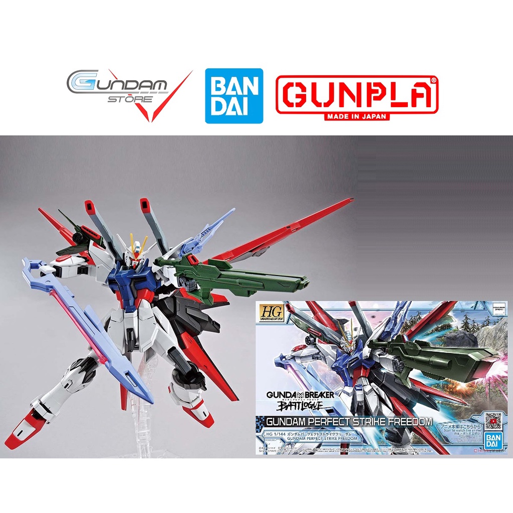 Mô Hình Gundam HG PERFECT STRIKE FREEDOM Breaker Battlouge Bandai 1/144 HGBB Đồ Chơi Lắp Ráp Anime Nhật