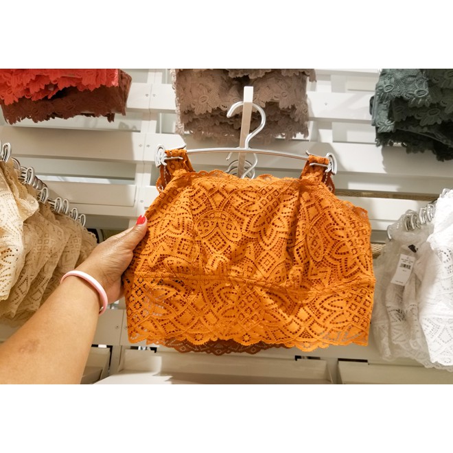 MEI STORE - MUSTARD BRALETTE Áo lót bra không gọng không mút kiểu quây áo yếm