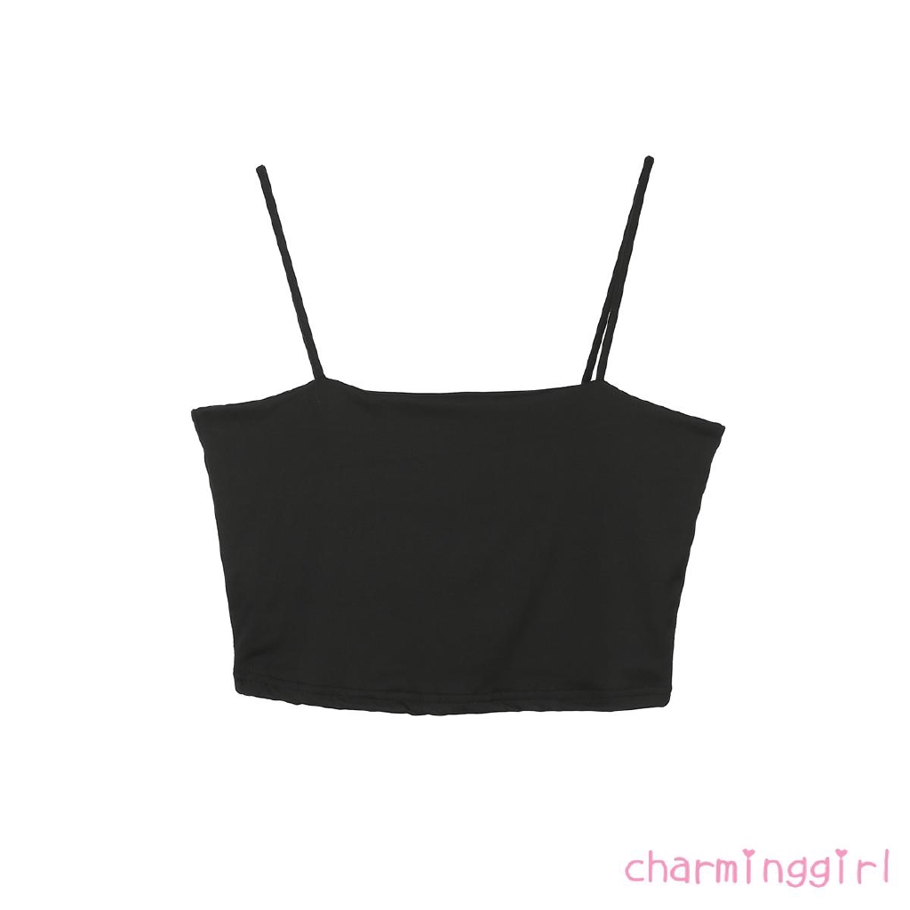 Áo croptop hai dây ôm dáng thiết kế gợi cảm cho nữ