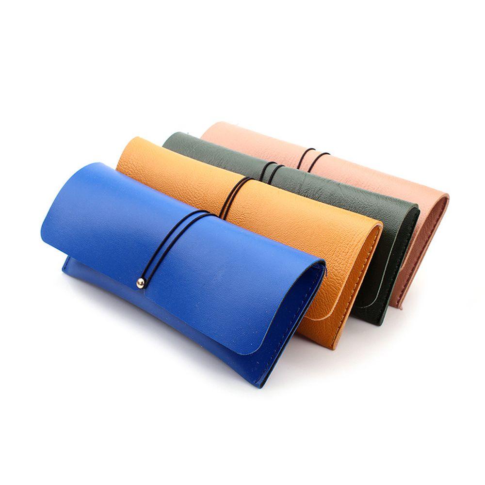 1 Hộp Đựng Mắt Kính Bằng Da PVC Mềm Có Thể Gập Lại Dành Cho Nam Nữ Ốp