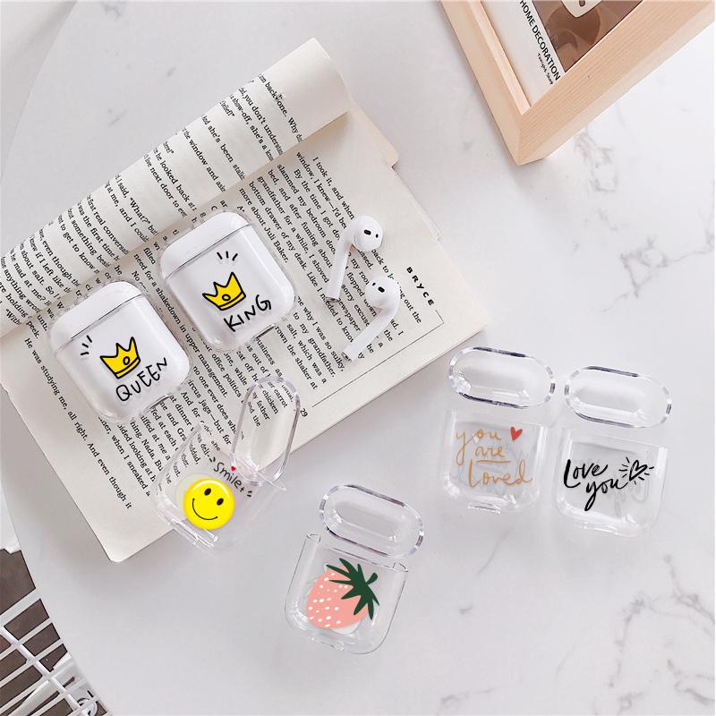 Vỏ nhựa trong suốt bảo vệ hộp tai nghe Airpods