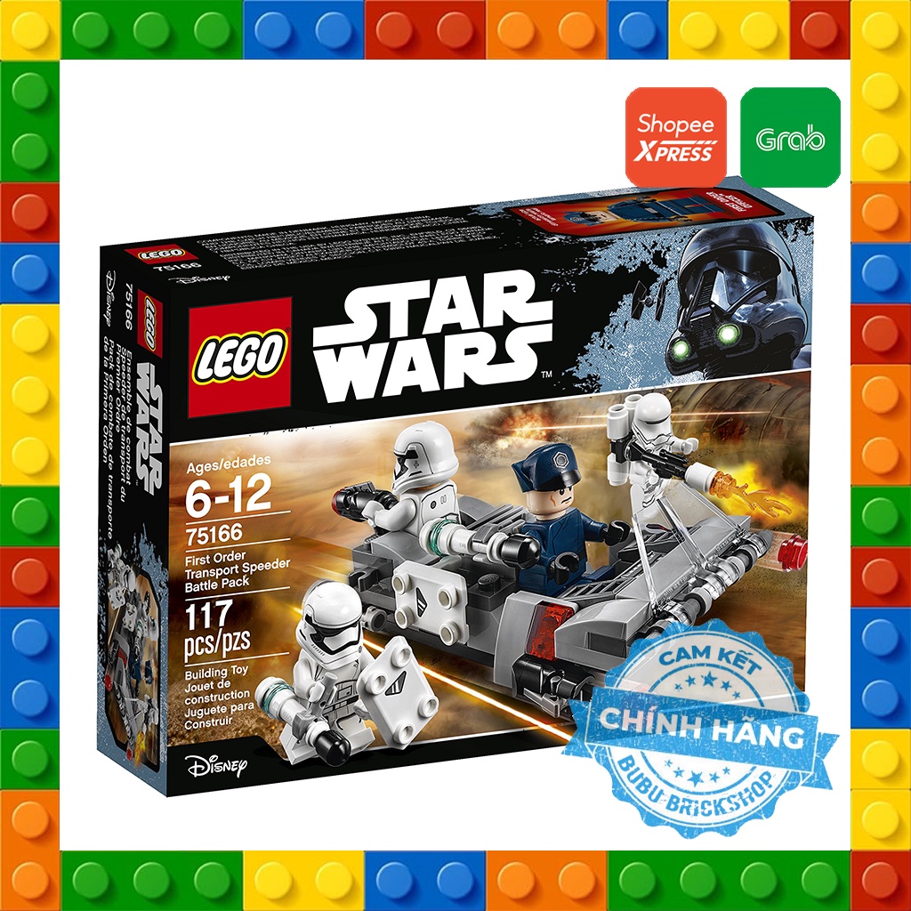Lego Star Wars 75166 - First Order Transport Speeder Battle Pack - Bộ xếp hình Lego Xe vận chuyển