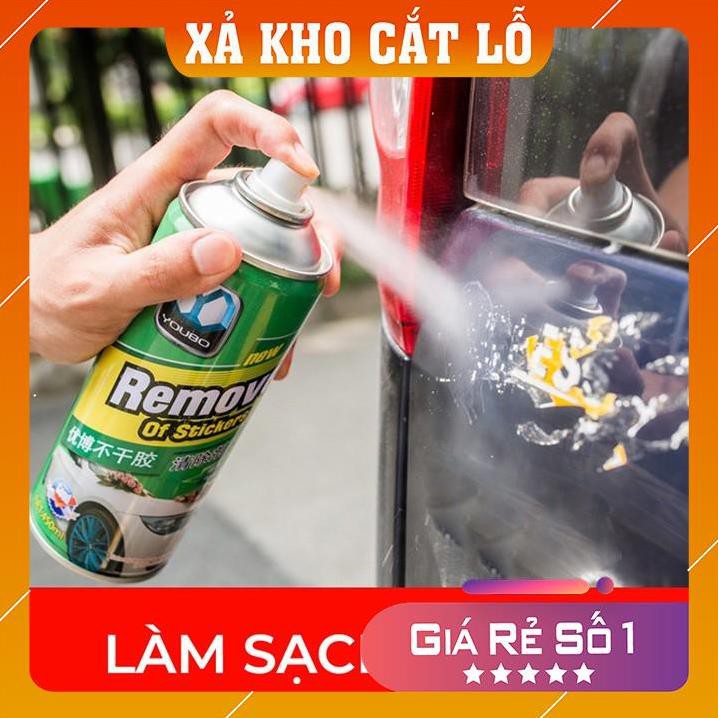 [FreeShip] Bình xịt vệ sinh tẩy keo, tẩy vết băng dính, nhựa đường bám trên xe ô tô, tẩy đa năng đồ nội thất