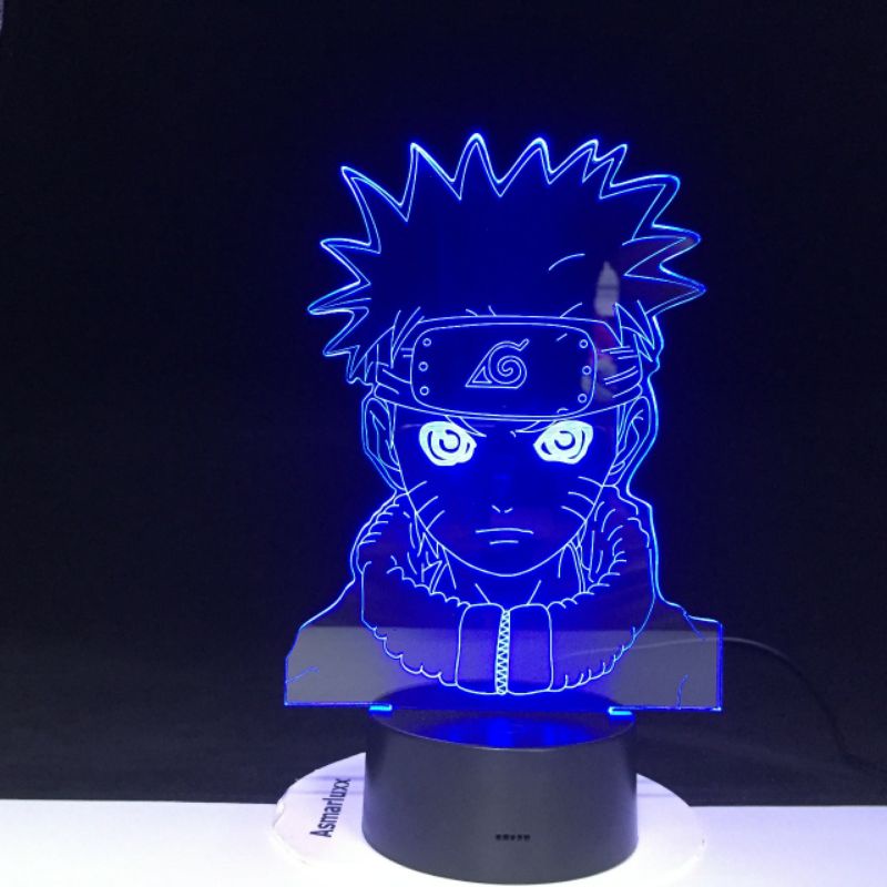 Đèn Led 3D Uzumaki Naruto Lamp - quà tặng sinh nhật, bạn bè, fan hâm mộ