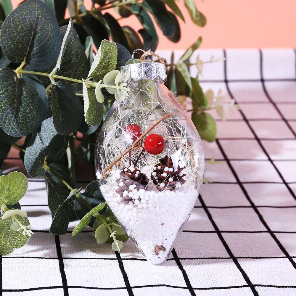 Bóng Nhựa Hình Giọt Nước Trang Trí Cây Thông Noel