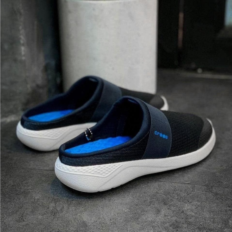 Giày Lười Nam Literide Mesh Mule Navy xanh êm nhẹ, đế ma sát