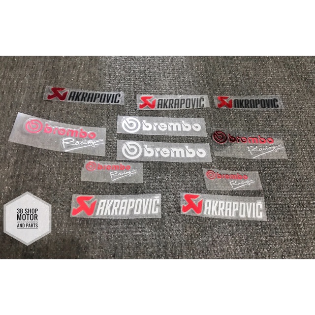 Tem nhôm Brembo + akrapovic chất lượng cao