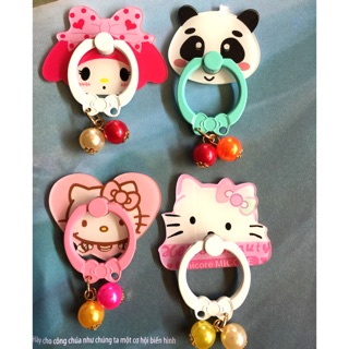 Giá đỡ điện thoại iring nhẫn hình thú kute